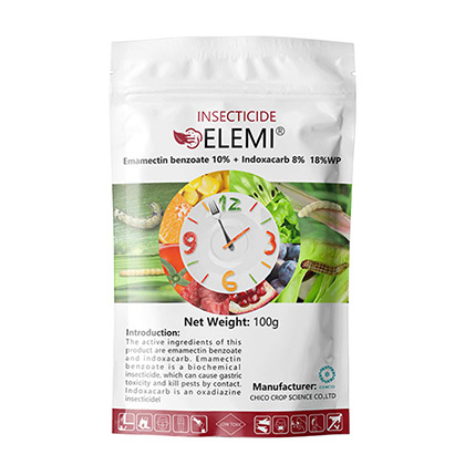 ELEMI®10% Benzoate d'émamectine Indoxacarbe 8% 18% Insecticide WP